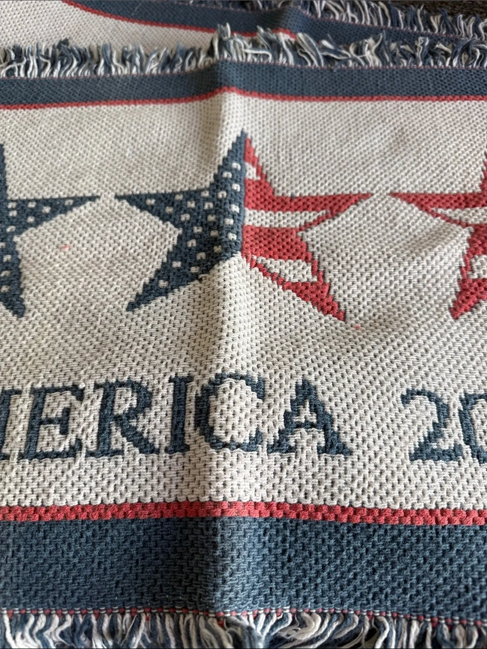 Pair of  America 2001 Fringe Accent Rug - 9/11 Commemorative